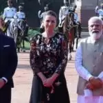 Modi Receives Mette Frederiksen, PM of Denmark at Rashtrapati Bhawan