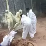 Dead body of coronavirus infected person thrown into pit