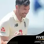 Anderson picks 30th five-wicket haul
