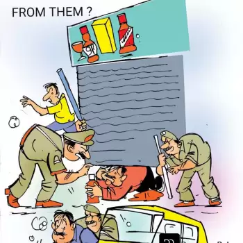 Sketched Thoughts – When the shops have opened till 1 Am, Then why are you stealing from them?