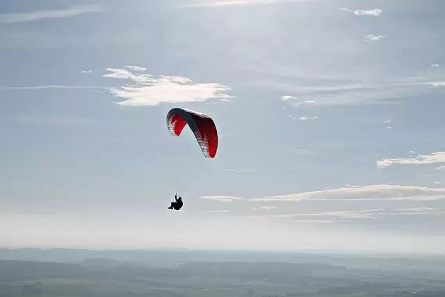 Spots where you can enjoy skydiving in India.