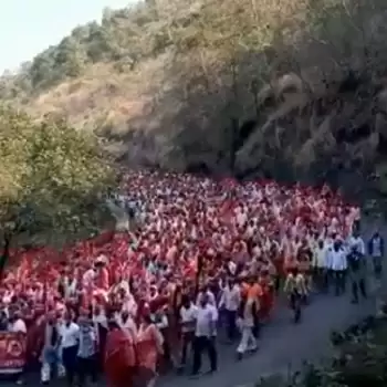 Thousands of Maharashtra farmer march to Mumbai, rally will be held at Azad Maidan tomorrow