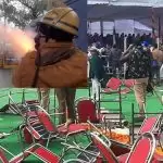 Lathi charge, tear gas fired on farmers in Karnal, CM Khattar canceled Kisan Mahapanchayat