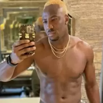 Russell’s blonde hair look in IPL