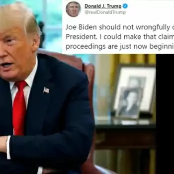 Trump says Biden, should not “wrongfully claim the office of the President”