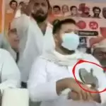 Bihar election: Slippers thrown at Tejashwi Yadav during election rally in Aurangabad