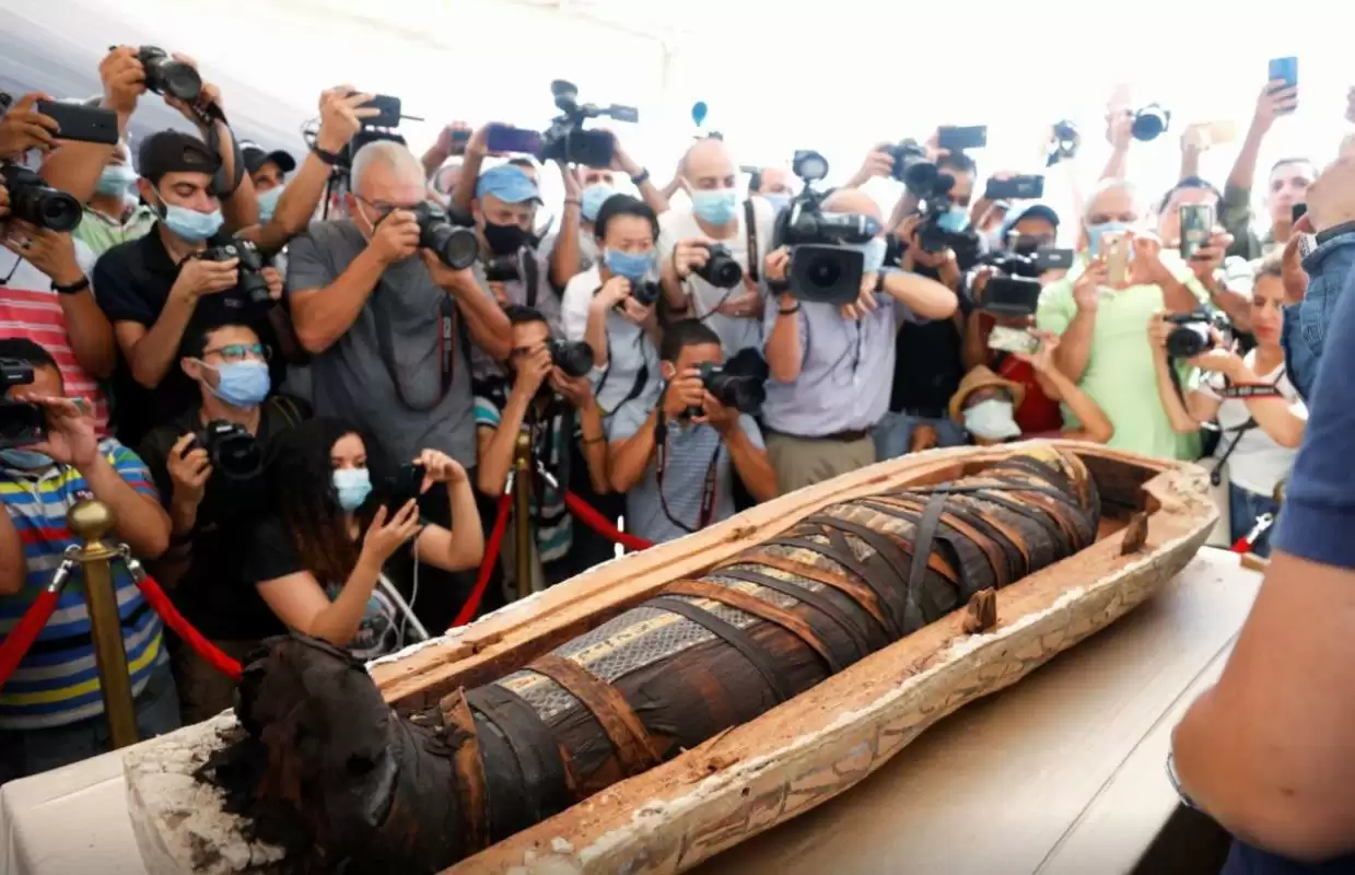 Egypt unveils 59 ancient coffins in major archaeological discovery