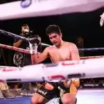 Vijender losing to Lopsan via technical knockout