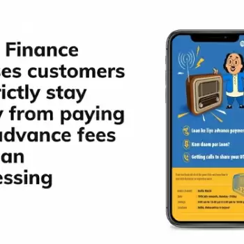 Bajaj Finance advises customers to strictly stay away from paying any advance fees for loan processing