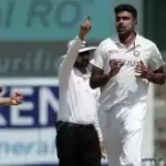 Ashwin first spinner in over 100 years to get a wicket off first ball of an innings