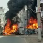 Violence in Munger again, Crowd set fire to Police Station and SP office