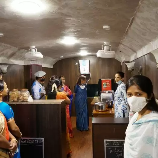 Now a customized coach restaurant in Mysuru can seat 20 people
