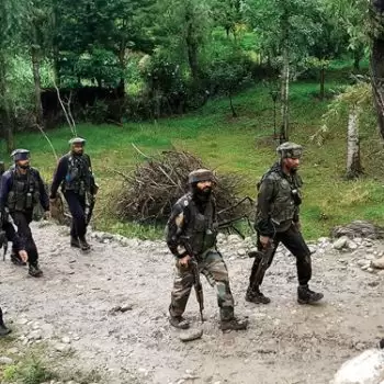 Three terrorists killed in Shopian, operation going on