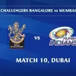 IPL-13: RCB, MI set for an exciting face-off