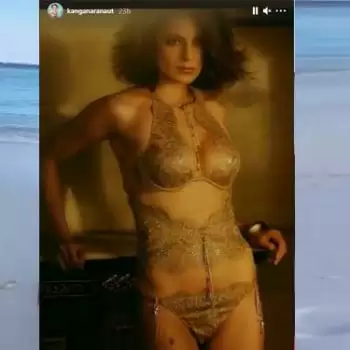 Kangana calls herself a hot Sanghi by sharing bikini photos