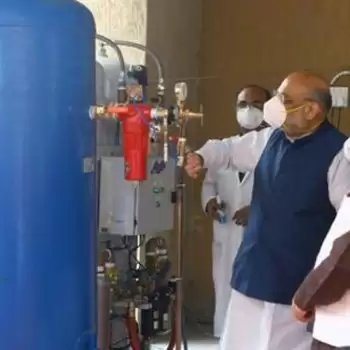 Amit Shah inaugurates oxygen plant at Kolavada in Gujarat