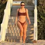 Kim Kardashian enjoying a quarantine stroll outside of her beach house