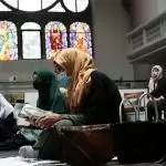 Muslims pray in Berlin church