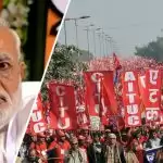 Workers, farmers take to streets against the alleged anti-farmer and labour laws