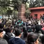 Opposite Groups Clash Inside JNU Campus