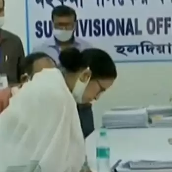 Mamata Bannerjee files nomination from Nandigram assembly seat