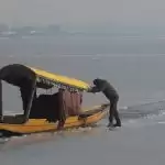Kashmir’s Dal Lake freezes