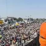 Farmers remained massed at the National Capital’s border