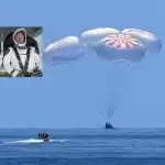 SpaceX’s Crew Dragon with 2 astronauts splashes down in Gulf of Mexico