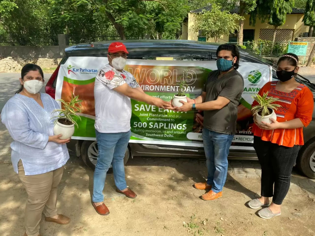 Aavni Consultancy and Kar Parivartan Carry Out Plantation Drive on World Environment Day
