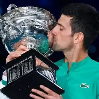 Novak won the ninth Australian Open