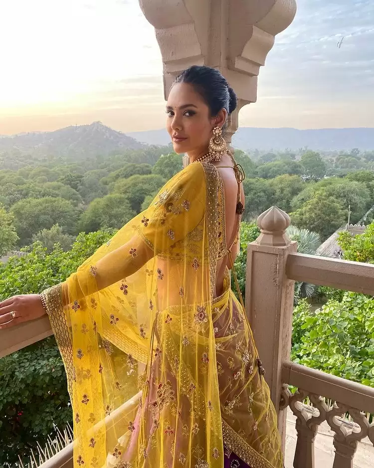 Esha Gupta Saree Looks 