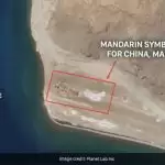 China creates mandarin symbol on the field between ‘Finger 4 and 5’