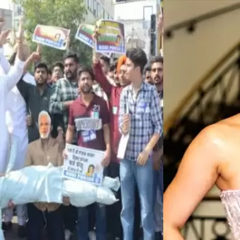 Noisy protest in Yavatmal against Kangna Ranaut