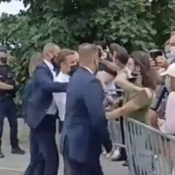 Man who slapped French President jailed for four months