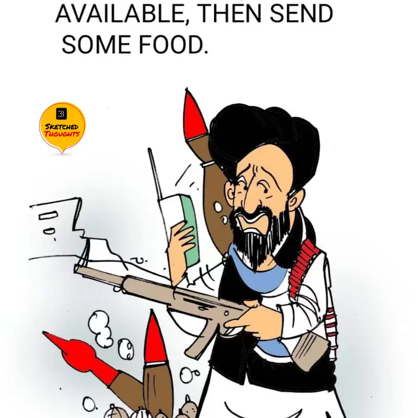Sketched Thoughts – If Ammunition is not available, then send some food