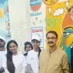 Amity Student won the PCRA Graffiti competition