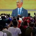 Barack Obama aims criticism at Trump in eulogy for civil rights leader