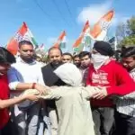 Ghulam Nabi Azad’s effigy burnt in Jammu