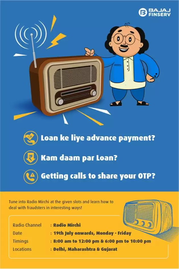 Bajaj Finance advises customers to strictly stay away from paying any advance fees for loan processing