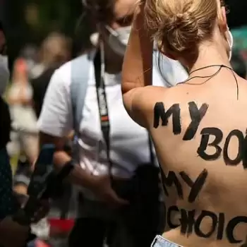 Women came out topless on the streets of Berlin
