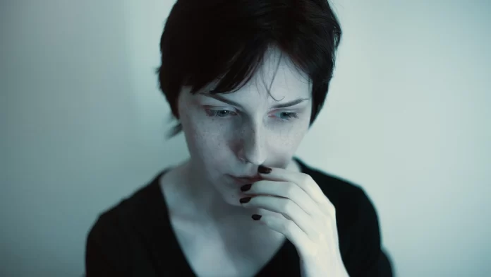 girl girl in tension