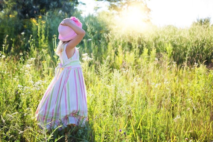 girl child in fields