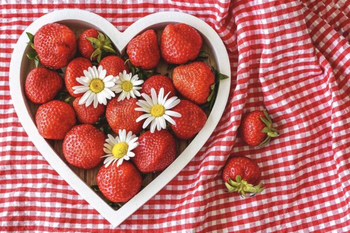 strawberry on table