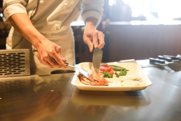 chef cutting vegetables