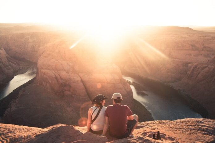 couple on the mountains