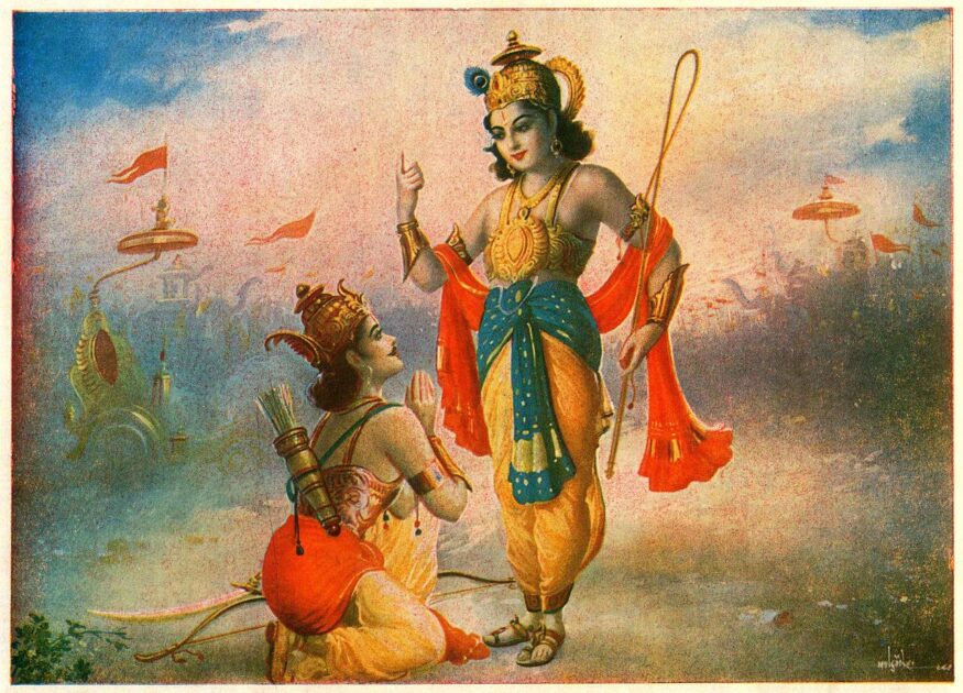lord krishna and arjuna
