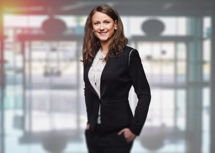 woman in professional attire