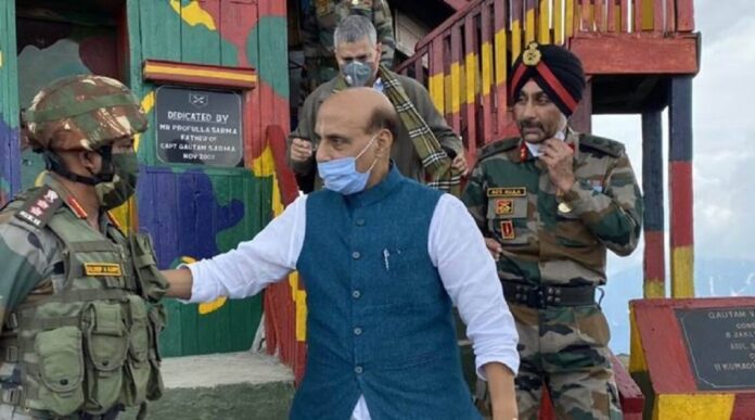 Defence Minister Rajnath Singh appreciates the bravery of Indian Army after a successful retaliation against PLA