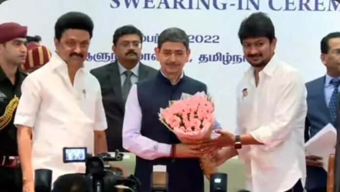 Junior Stalin swear in as Sports Minister of Tamil Nadu