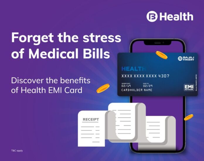 bajaj health emi card benefits